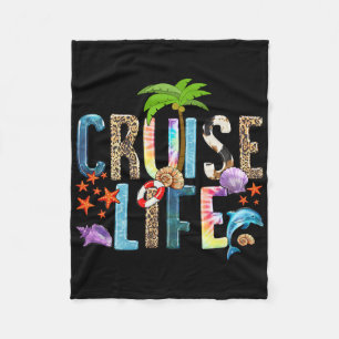 Cruise Life 2025 Vrienden Familie Vakantie Fleece Deken