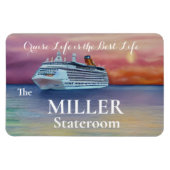 Cruise Life is het beste zwemmen van de deur Magneet (Horizontaal)