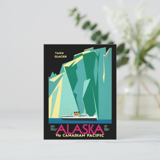  cruise line Alaska Glacier Travel Briefkaart (Staand voorkant)