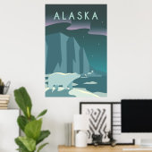  cruise line Alaska Glacier Travel Poster (Thuiskantoor)