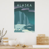  cruise line Alaska Glacier Travel Poster (Keuken)
