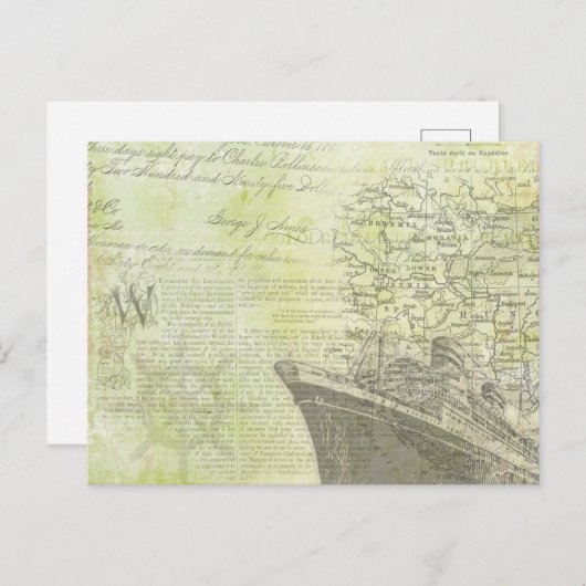  cruise Liner. Briefkaart (Voorkant / Achterkant)