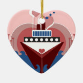Cruise Love Wedding Personalized Ornament Favor (Voorkant)