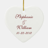 Cruise Love Wedding Personalized Ornament Favor (Achterkant)