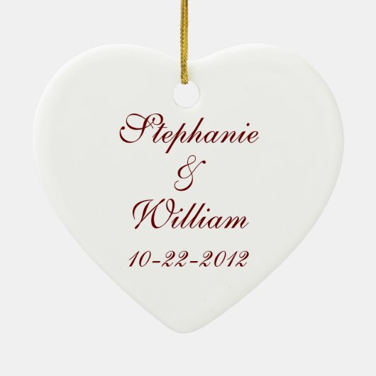 Cruise Love Wedding Personalized Ornament Favor (Achterkant)
