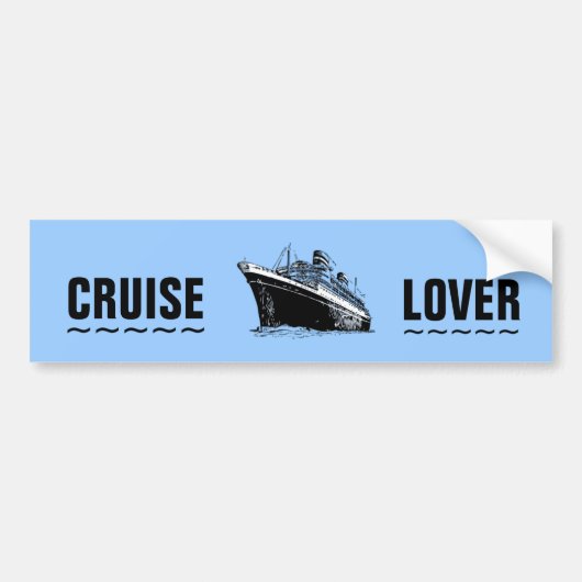 CRUISE LOVER bumper sticker (Voorkant)