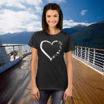 Cruise Lover Heart Cruising Embarkation T-Shirt<br><div class="desc">Dit ontwerp kan worden gepersonaliseerd door de Edit optie van het Ontwerp te kiezen. Je kunt ook overdragen naar andere objecten. Neem contact met me op via colorflowcreations@gmail.com of gebruik de chatoptie bovenaan de pagina als u dit ontwerp op een ander product wilt plaatsen of hulp nodig hebt. Bekijk meer...</div>