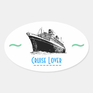 CRUISE LOVER-stickers (4) Ovale Sticker