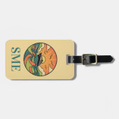 Cruise Luggage Tag - Ocean Sunset Design Bagagelabel (Voorkant horizontaal)