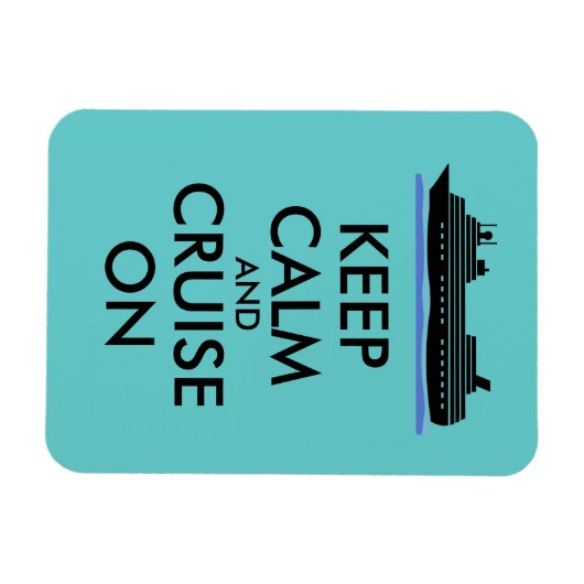 Cruise magneet Houd kalm en cruise op schip op maa (Horizontaal)