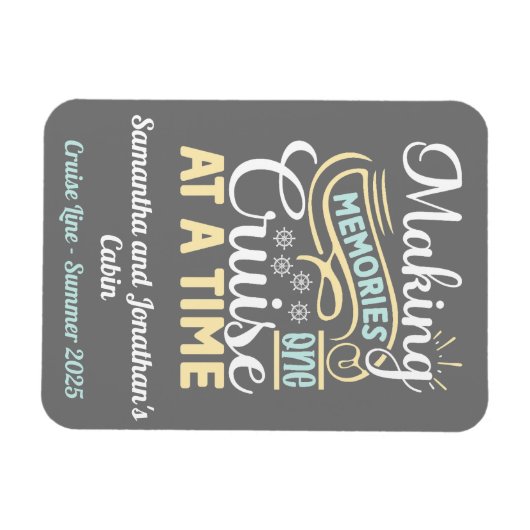 Cruise Making Memories Deurmarkering Magneet (Horizontaal)