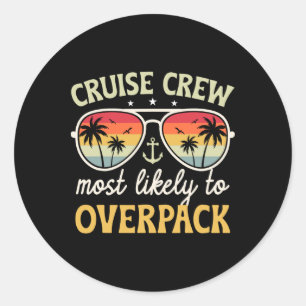 Cruise meest waarschijnlijk om te overpakken bijpa ronde sticker