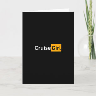 Cruise Meisje - Y Cruising Bon Voyage Cadeaus Kaart