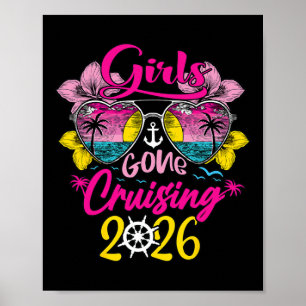 Cruise Meisjes Gaan Cruisen 2026 Vakantie Trip Leu Poster