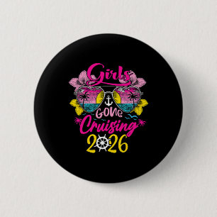 Cruise Meisjes Gaan Cruisen 2026 Vakantie Trip Leu Ronde Button 5,7 Cm