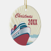 Cruise Memories kerstversiering Keramisch Ornament (Rechts)