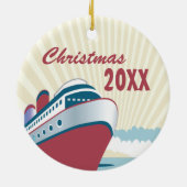Cruise Memories kerstversiering Keramisch Ornament (Achterkant)