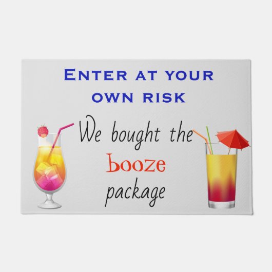 Cruise met drankpakket onder eigen risico deurmat (Voorkant)