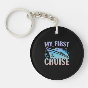 Cruise Mijn eerste cruise 2024 Familie Vakantie Cr Sleutelhanger