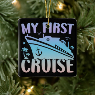 Cruise Mijn eerste cruise 2025 Familie Vakantie Cr Keramisch Ornament