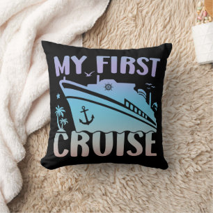 Cruise Mijn eerste cruise 2025 Familie Vakantie Cr Kussen