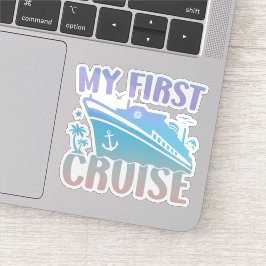 Cruise Mijn eerste cruise 2025 Familie Vakantie Cr Sticker