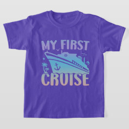 Cruise Mijn eerste cruise 2025 Familie Vakantie Cr T-shirt