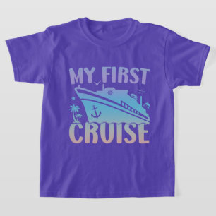 Cruise Mijn eerste cruise 2025 Familie Vakantie Cr T-shirt