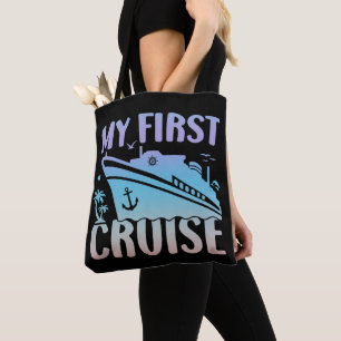 Cruise Mijn eerste cruise 2025 Familie Vakantie Cr Tote Bag