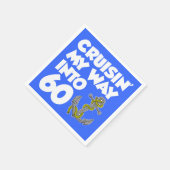 Cruise mijn weg naar 60 boot thema party servetten (Hoek)