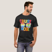 Cruise Mode Humor  Vacation Summer Sand Beach Boat T-shirt (Voorkant volledig)