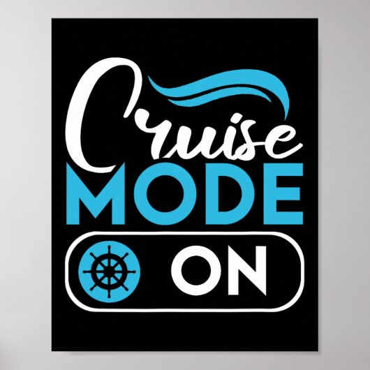 Cruise Mode On Ferry Ship Cruising Cruise Trip Poster (Voorkant)