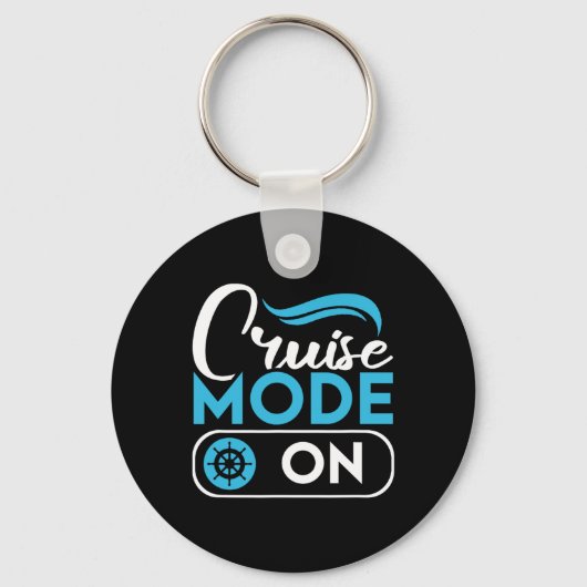 Cruise Mode On Ferry Ship Cruising Cruise Trip Sleutelhanger (Voorkant)