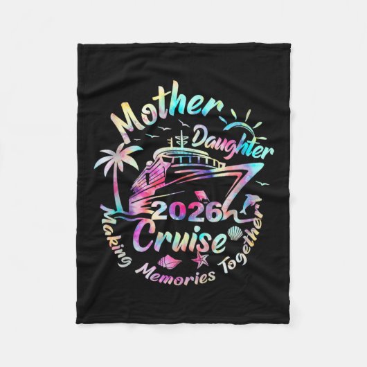 Cruise Moeder Dochter Reis 2026 Grappige Moeder Do Fleece Deken (Voorkant)