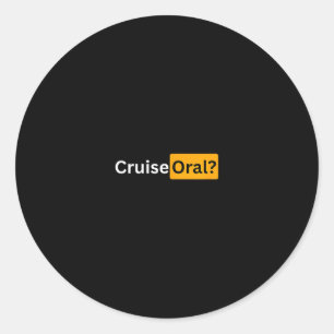 Cruise Mondeling - Y Cruising Bon Voyage Cadeaus Ronde Sticker