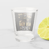 Cruise naar het nieuwe jaar 2025 shot glas (Achterkant)