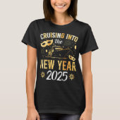 Cruise naar het nieuwe jaar 2025 vrouwen t-shirt (Voorkant)