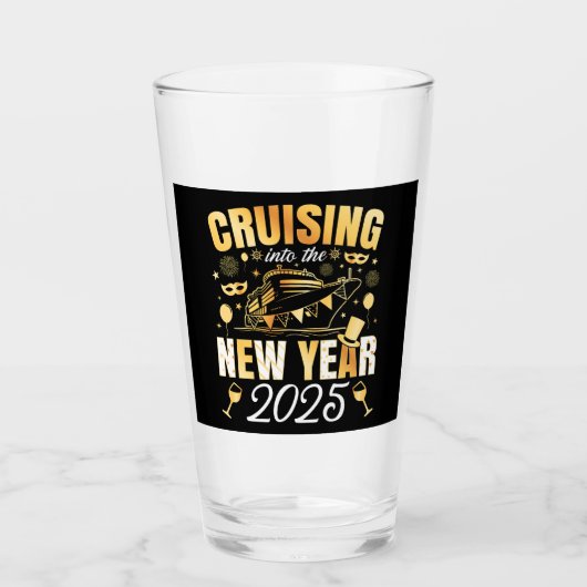 Cruise naar het nieuwe jaar Cruise 2025 Drink Glas (Voorkant)