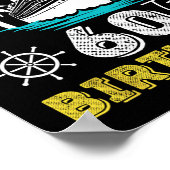 Cruise naar mijn 60ste verjaardag cruise 60 jaar o poster (Hoek)