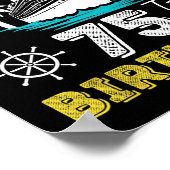 Cruise naar mijn 75e verjaardag 75 jaar oud poster (Hoek)