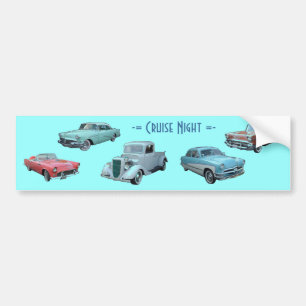 CRUISE NACHT-bumpersticker Bumpersticker