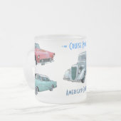 CRUISE NACHTE mok (gefronst glas) (Voorkant links)