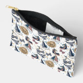 Cruise Nautical Patriottisch Patroon Etui (Open)