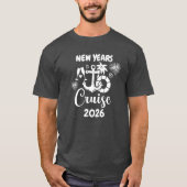 Cruise New Years Cruise elk jaar op maat T-shirt (Voorkant)