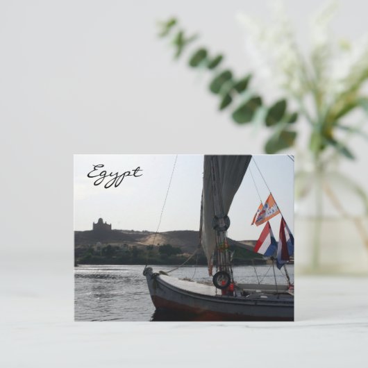 cruise nile felucca briefkaart (Staand voorkant)