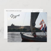 cruise nile felucca briefkaart (Voorkant / Achterkant)