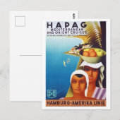 cruise over Middellandse Zee en Orient Briefkaart (Voorkant / Achterkant)