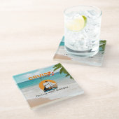 Cruise Party 40 verjaardagsfeestje Glazen Onderzetter (Schuin)