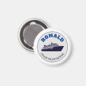 Cruise Professional Magnet Name Gift  (Voorkant / Achterkant)