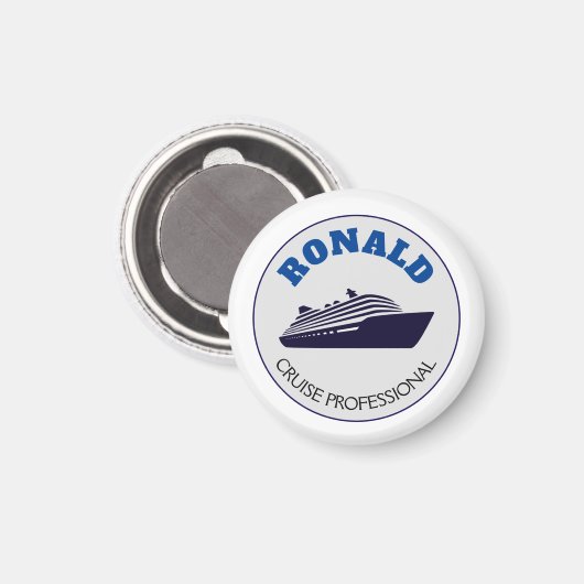 Cruise Professional Magnet Name Gift (Voorkant / Achterkant)